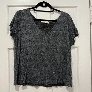 BDG Grey Flowy Shirt